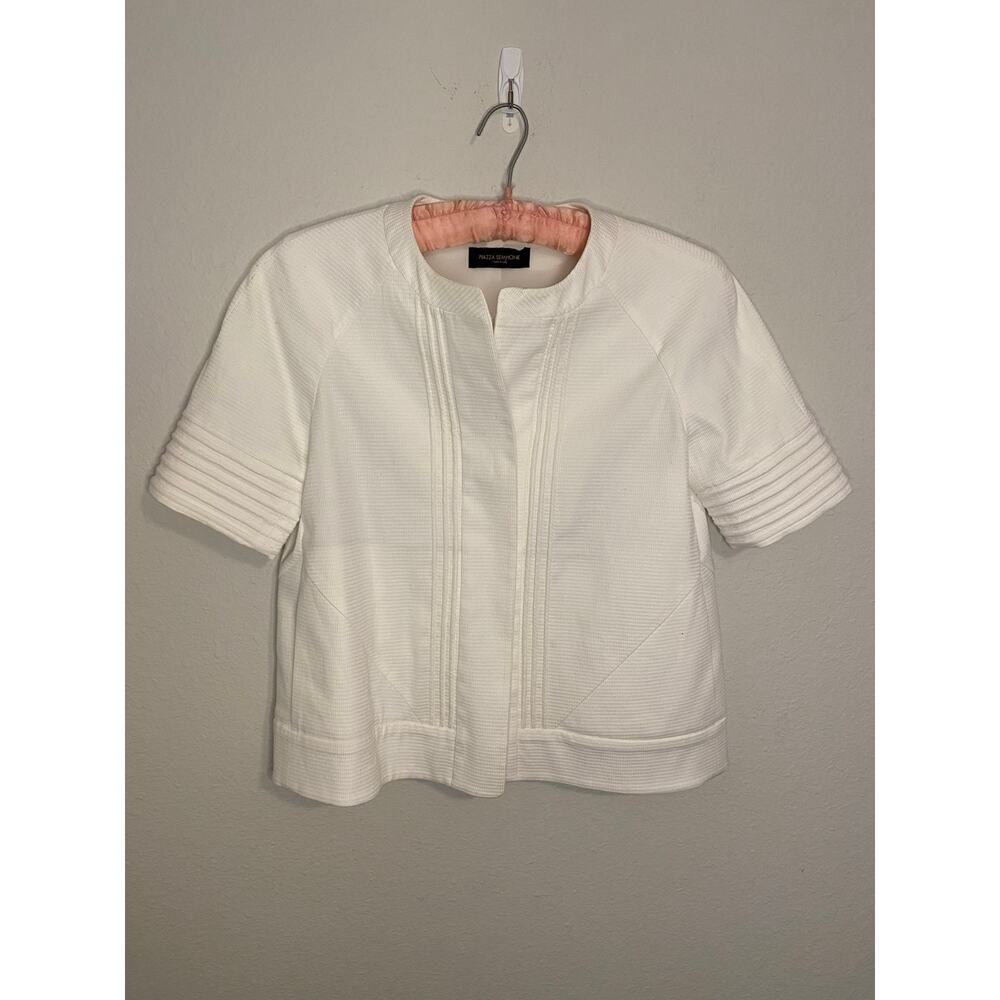 Piazza Sempione white cropped jacket size IT 38 - Picture 7 of 7